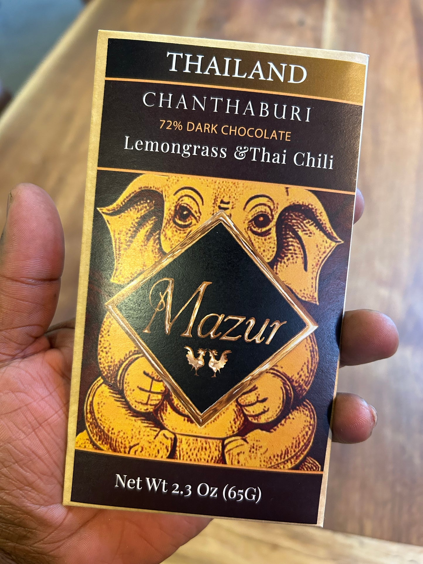 Award-Winning 72% Thai Dark Chocolate | Lemongrass & Chili | Mazur